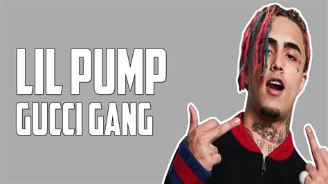 lil pump gucci gang lyrics deutsch|lil pump hoodie gucci gang.